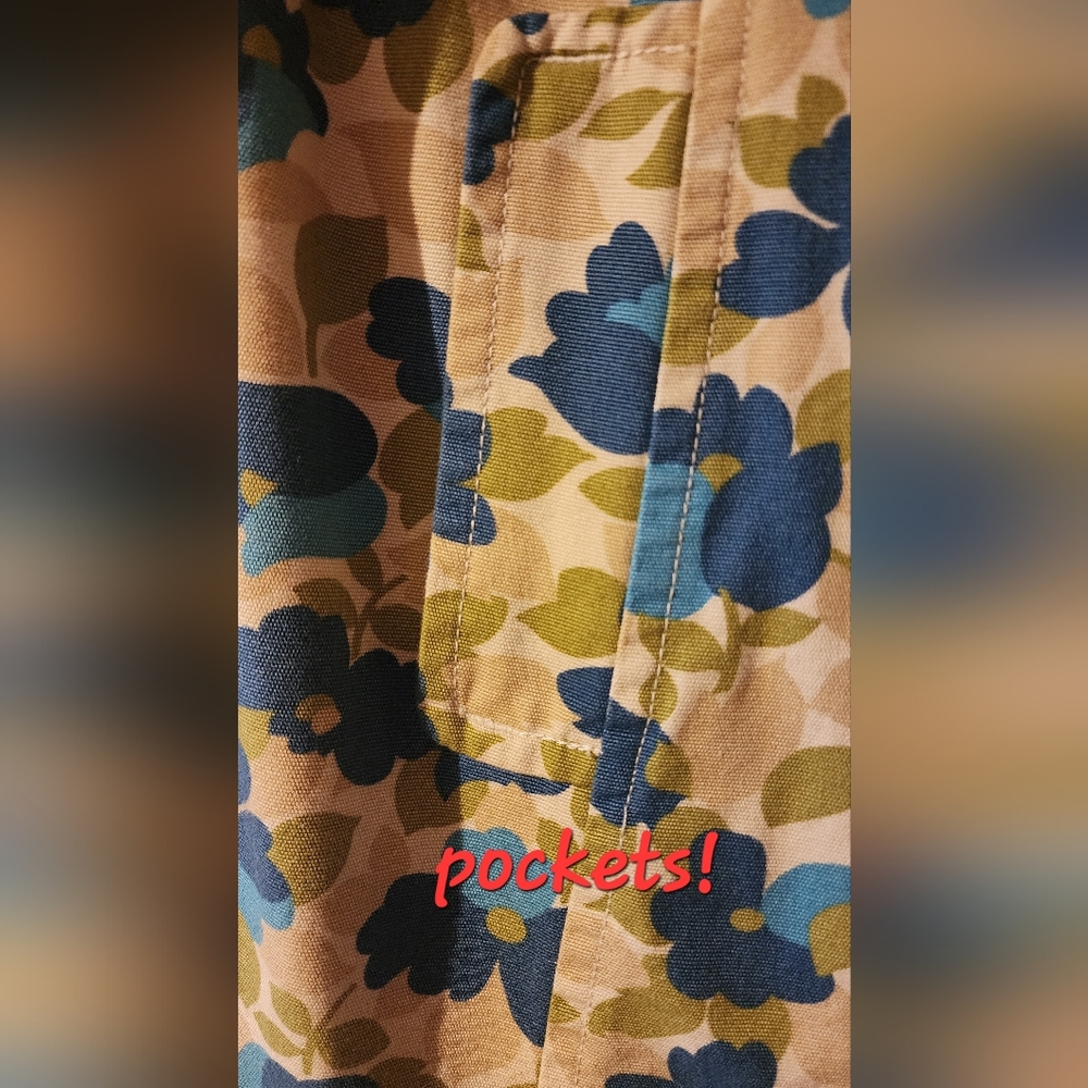 Old Navy Floral Cotton Trench - Picture 6 of 16